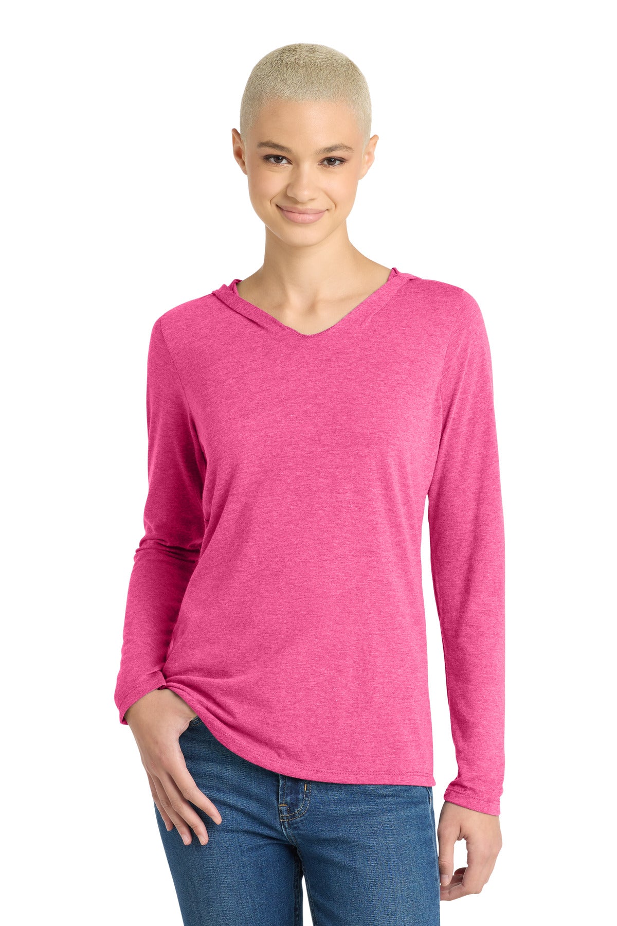 District ® Women's Perfect Tri ® Long Sleeve Hoodie. DM139L - District DM139L
