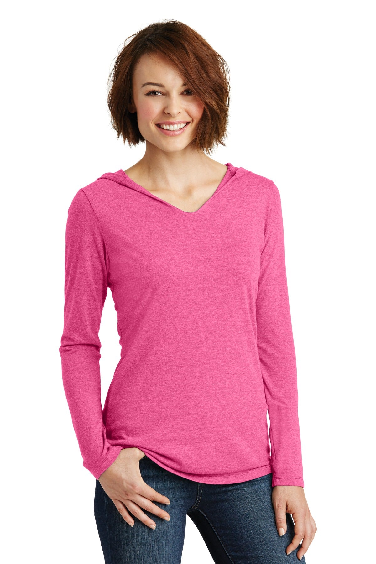 District ® Women's Perfect Tri ® Long Sleeve Hoodie. DM139L - District DM139L