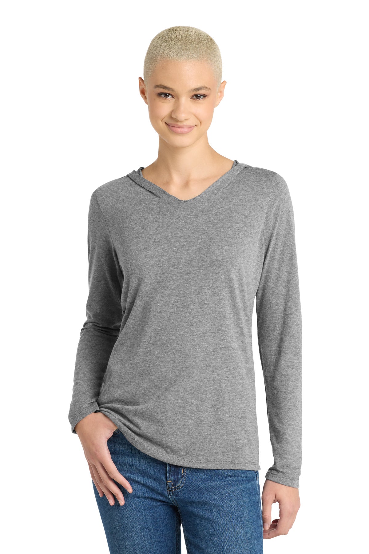 District ® Women's Perfect Tri ® Long Sleeve Hoodie. DM139L - District DM139L