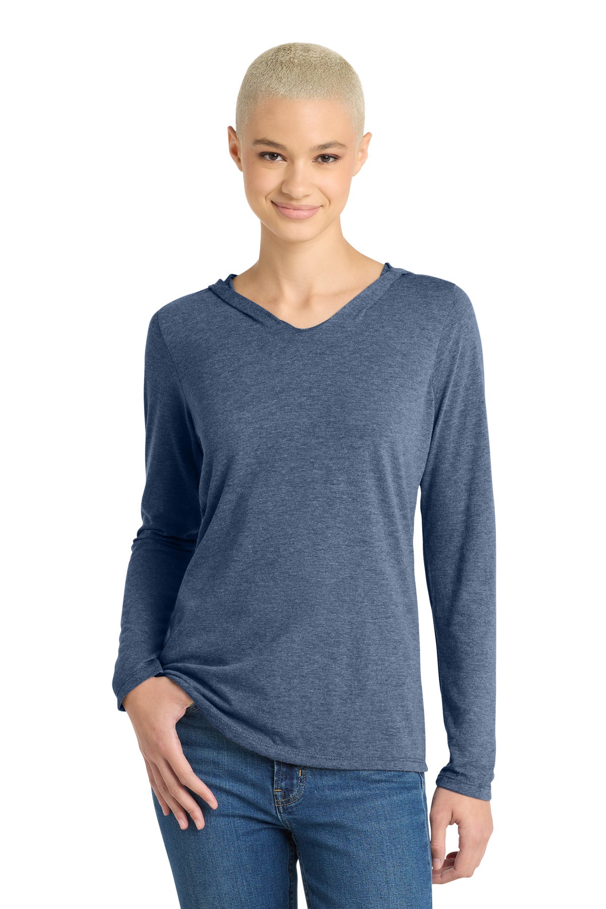District ® Women's Perfect Tri ® Long Sleeve Hoodie. DM139L - District DM139L