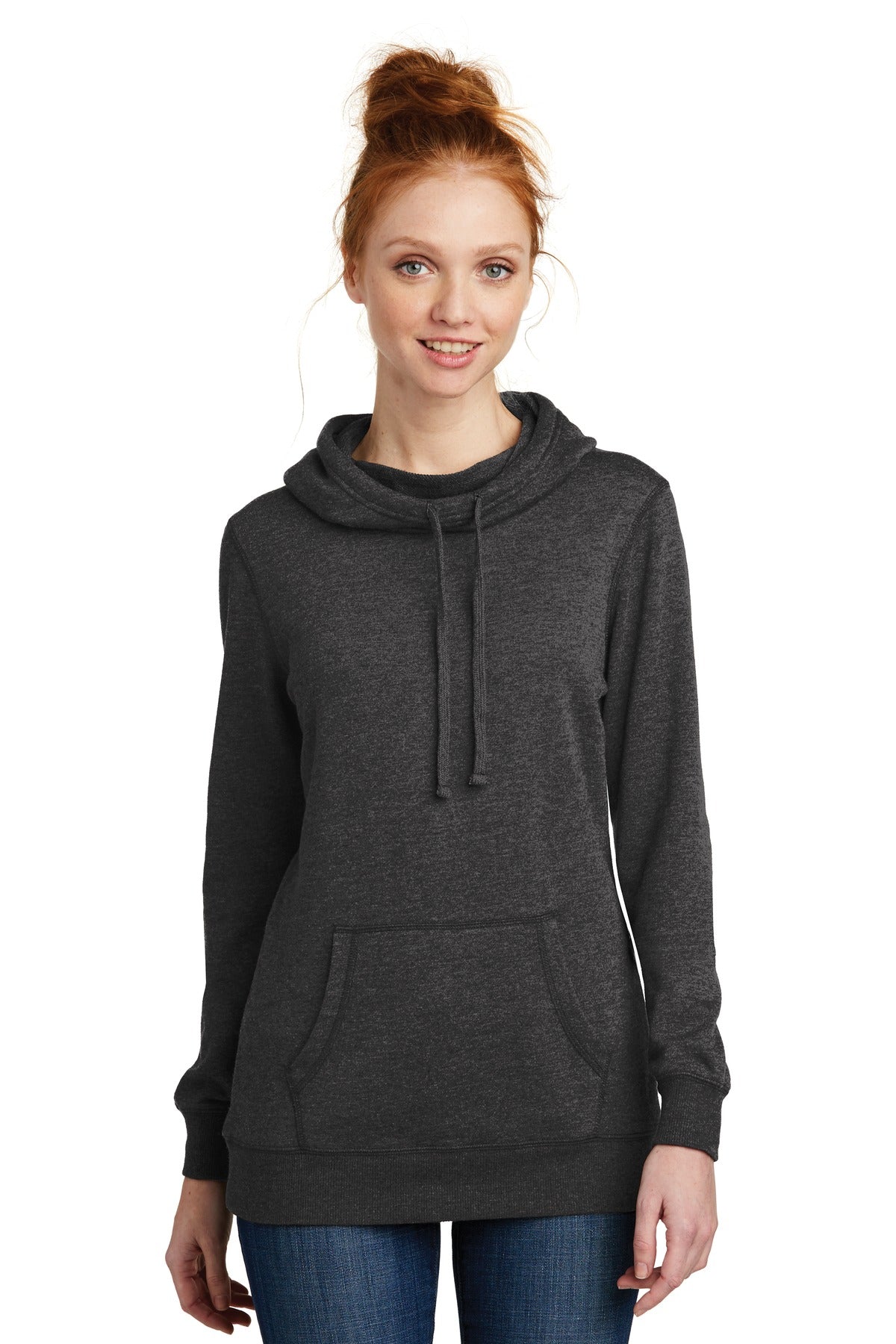 District ® Women's Lightweight Fleece Hoodie. DM493 - District DM493