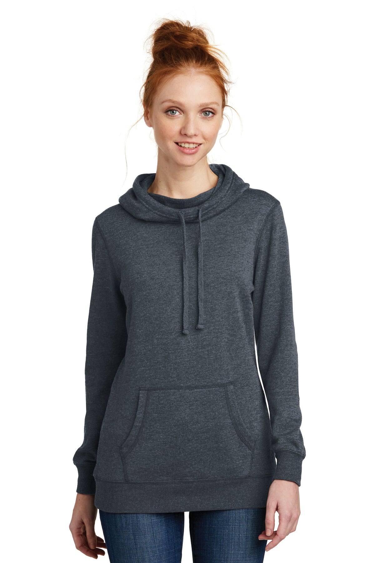 District ® Women's Lightweight Fleece Hoodie. DM493 - District DM493