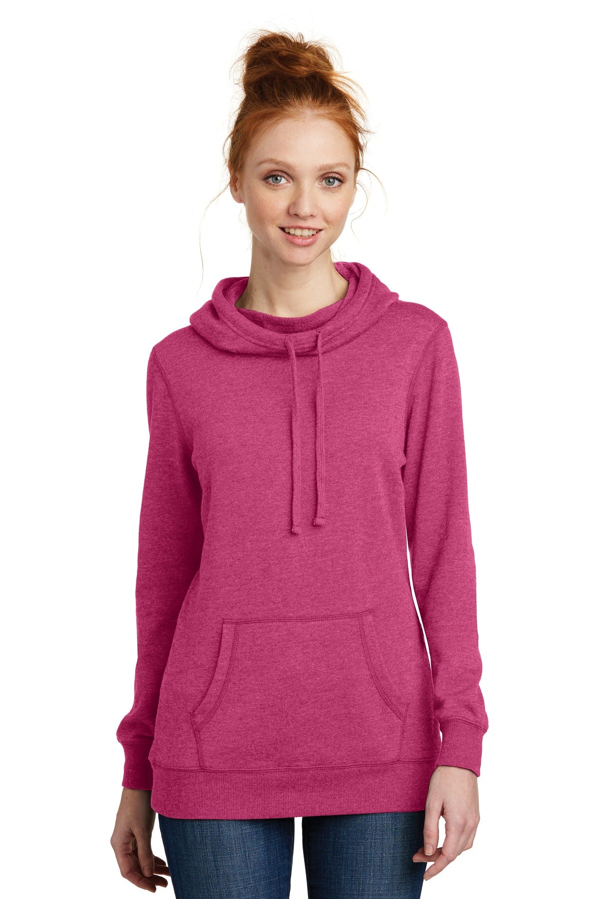 District ® Women's Lightweight Fleece Hoodie. DM493 - District DM493