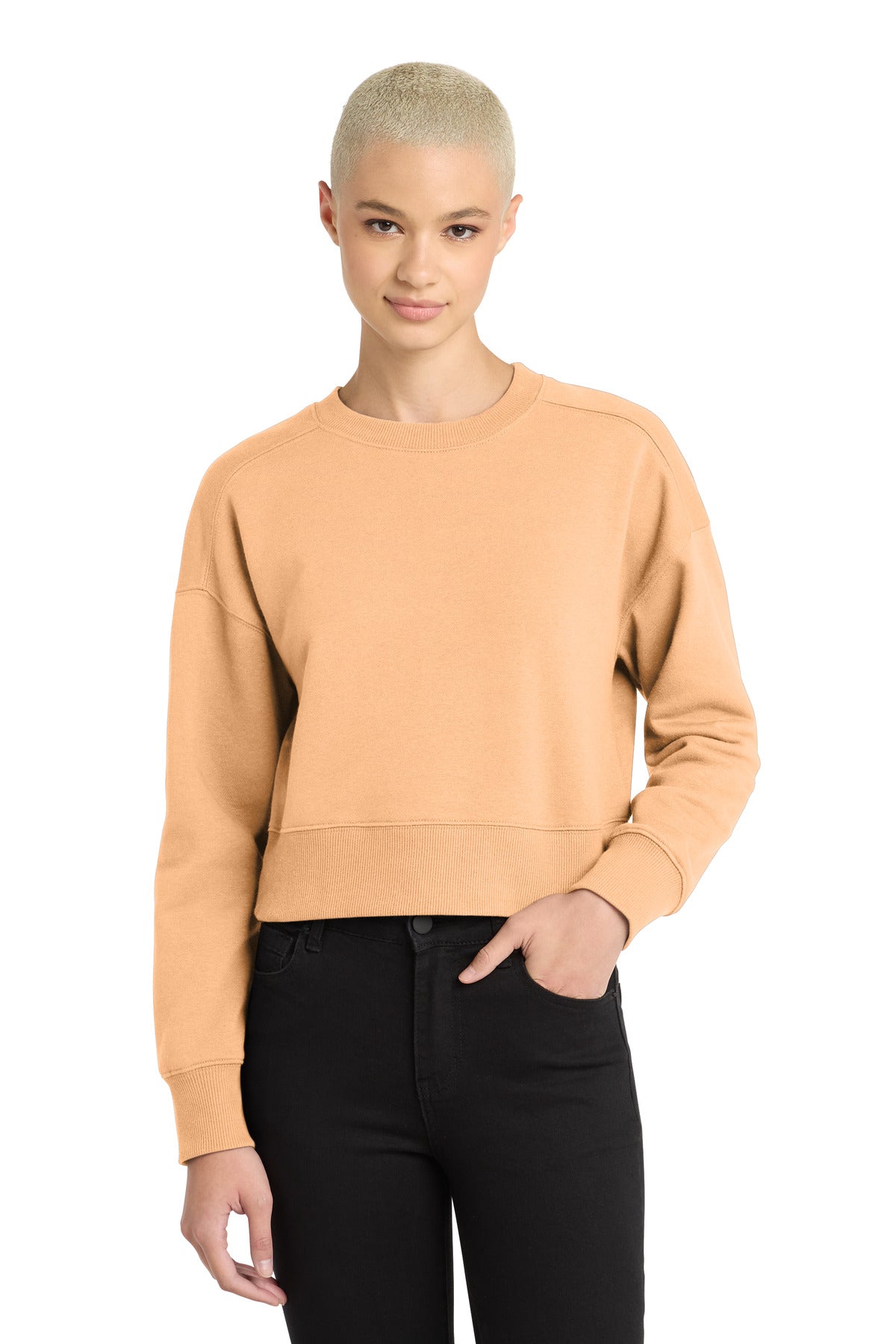 District DT1105 Women’s Perfect Weight Fleece Cropped Crew