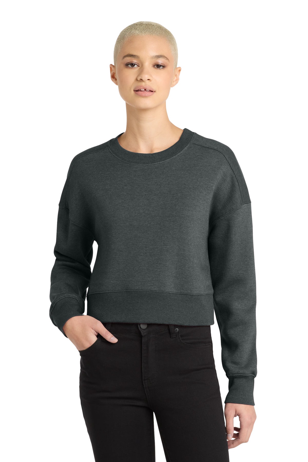 District DT1105 Women’s Perfect Weight Fleece Cropped Crew