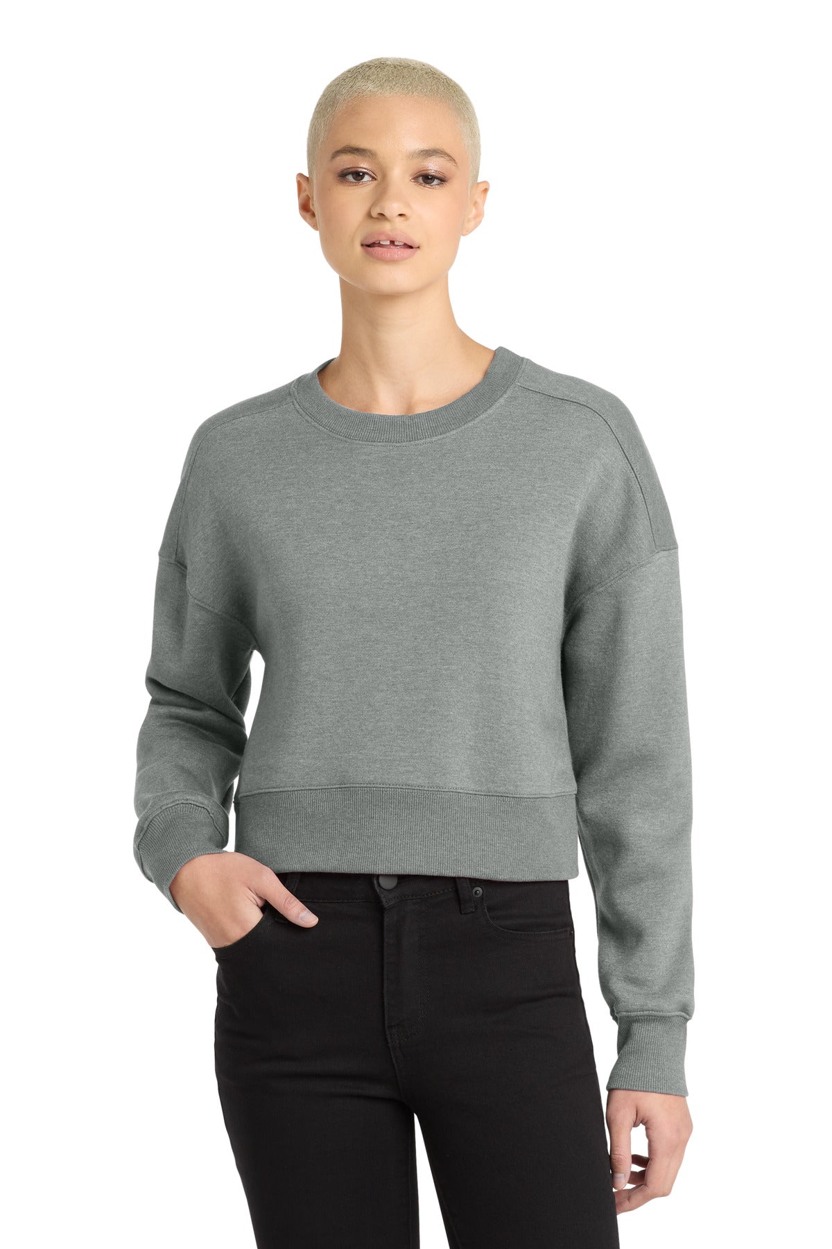 District DT1105 Women’s Perfect Weight Fleece Cropped Crew