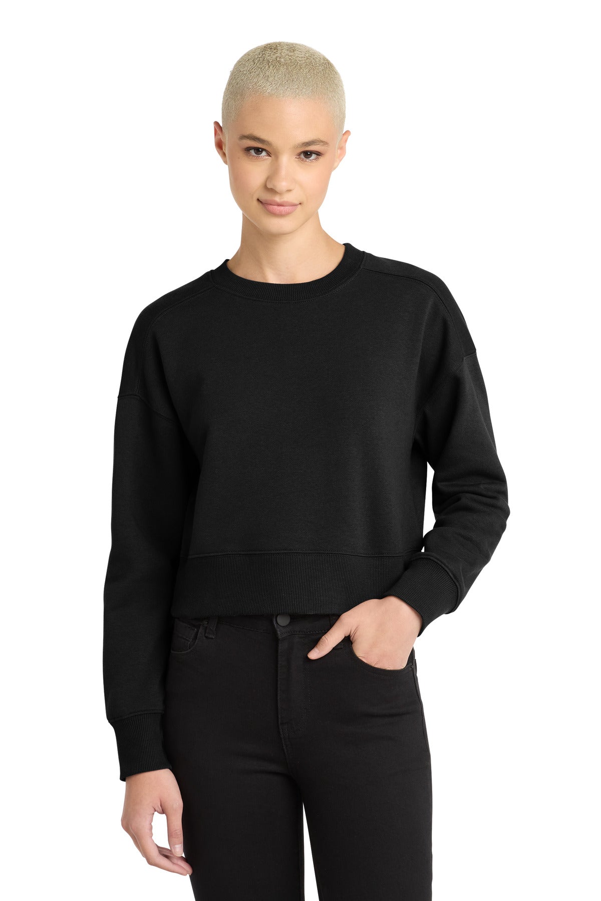 District DT1105 Women’s Perfect Weight Fleece Cropped Crew