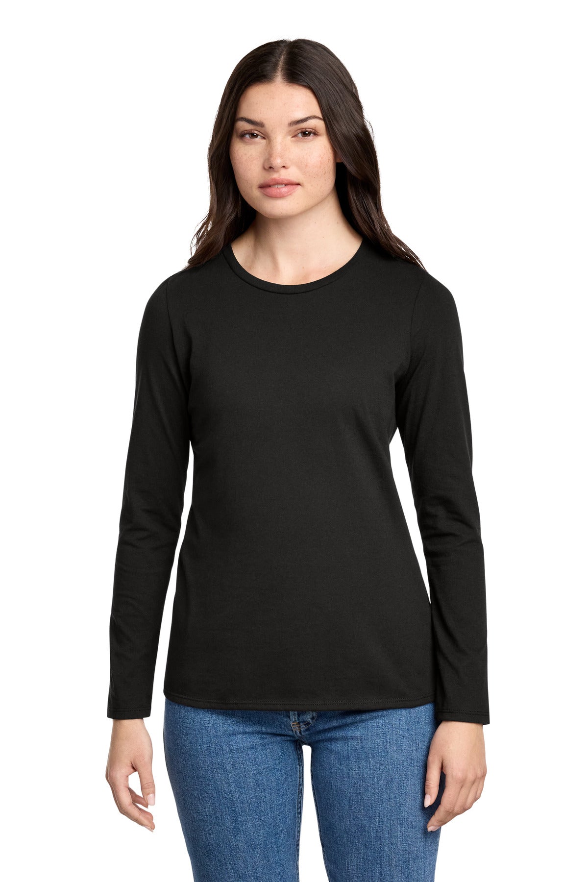 District ® Women's Perfect Blend ® CVC Long Sleeve Tee DT110 - District DT110