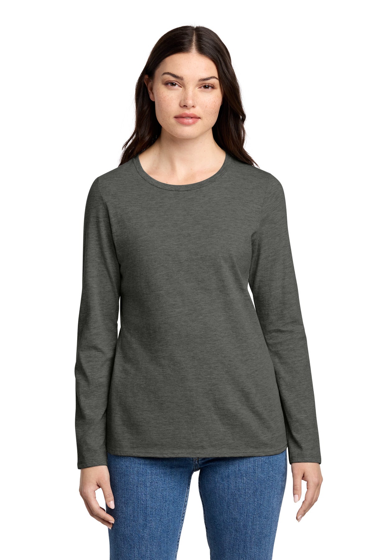 District ® Women's Perfect Blend ® CVC Long Sleeve Tee DT110 - District DT110
