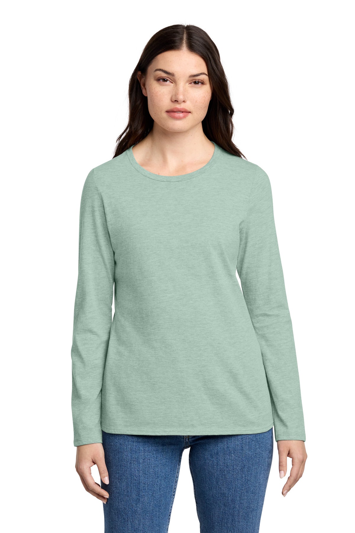 District ® Women's Perfect Blend ® CVC Long Sleeve Tee DT110 - District DT110