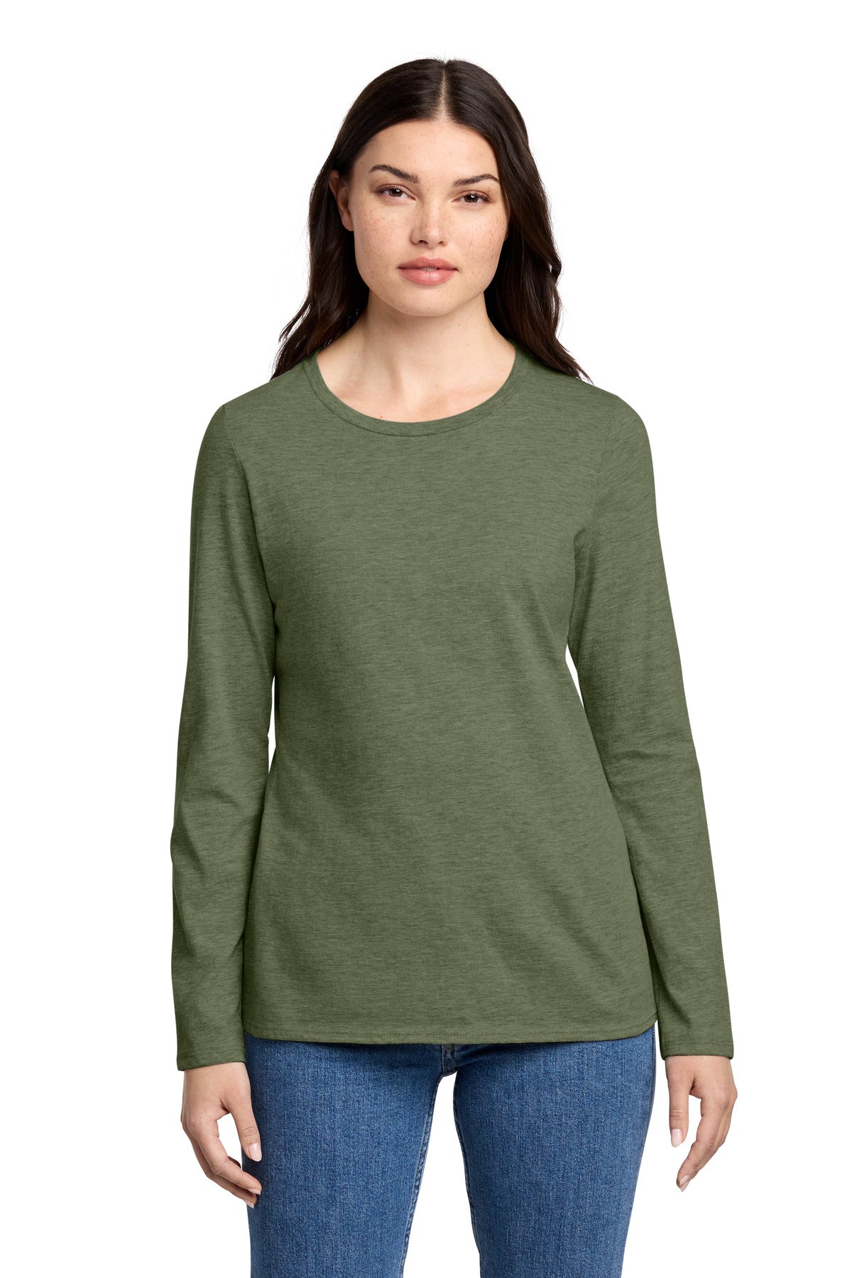 District ® Women's Perfect Blend ® CVC Long Sleeve Tee DT110 - District DT110