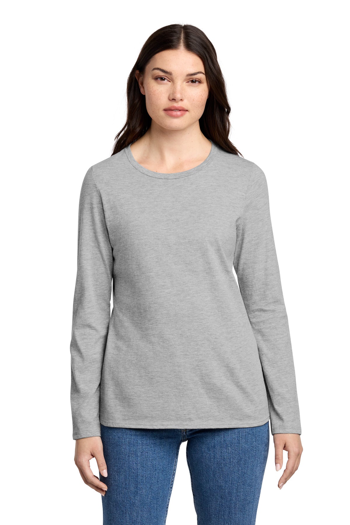 District ® Women's Perfect Blend ® CVC Long Sleeve Tee DT110 - District DT110