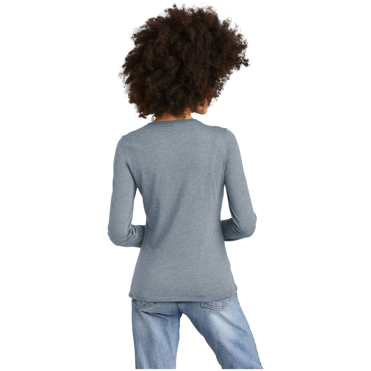 District® Women’s Perfect Tri® Long Sleeve V-Neck Tee DT135 Women's District