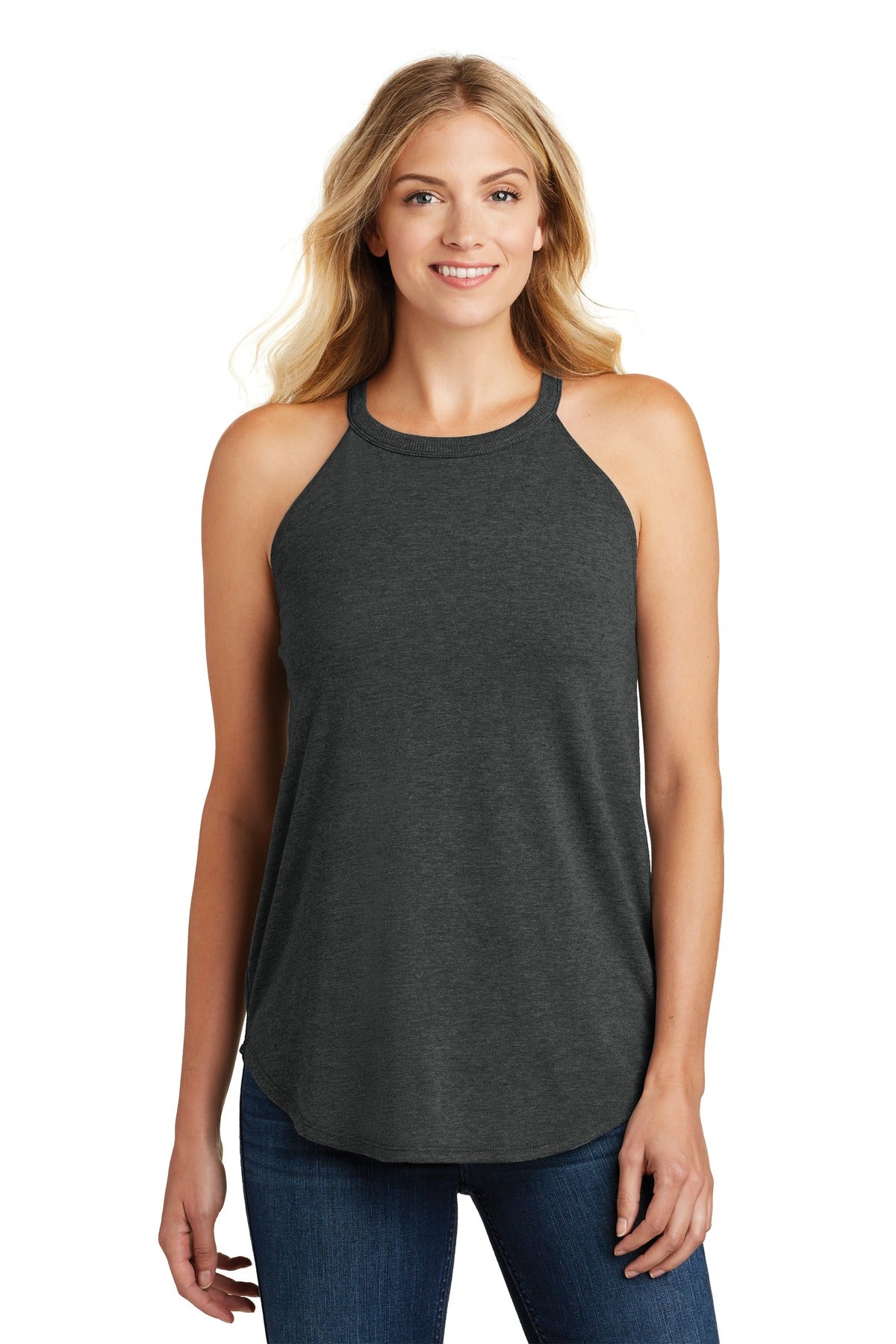 District ® Women's Perfect Tri ® Rocker Tank. DT137L - District DT137L T-Shirts District Black Frost XS