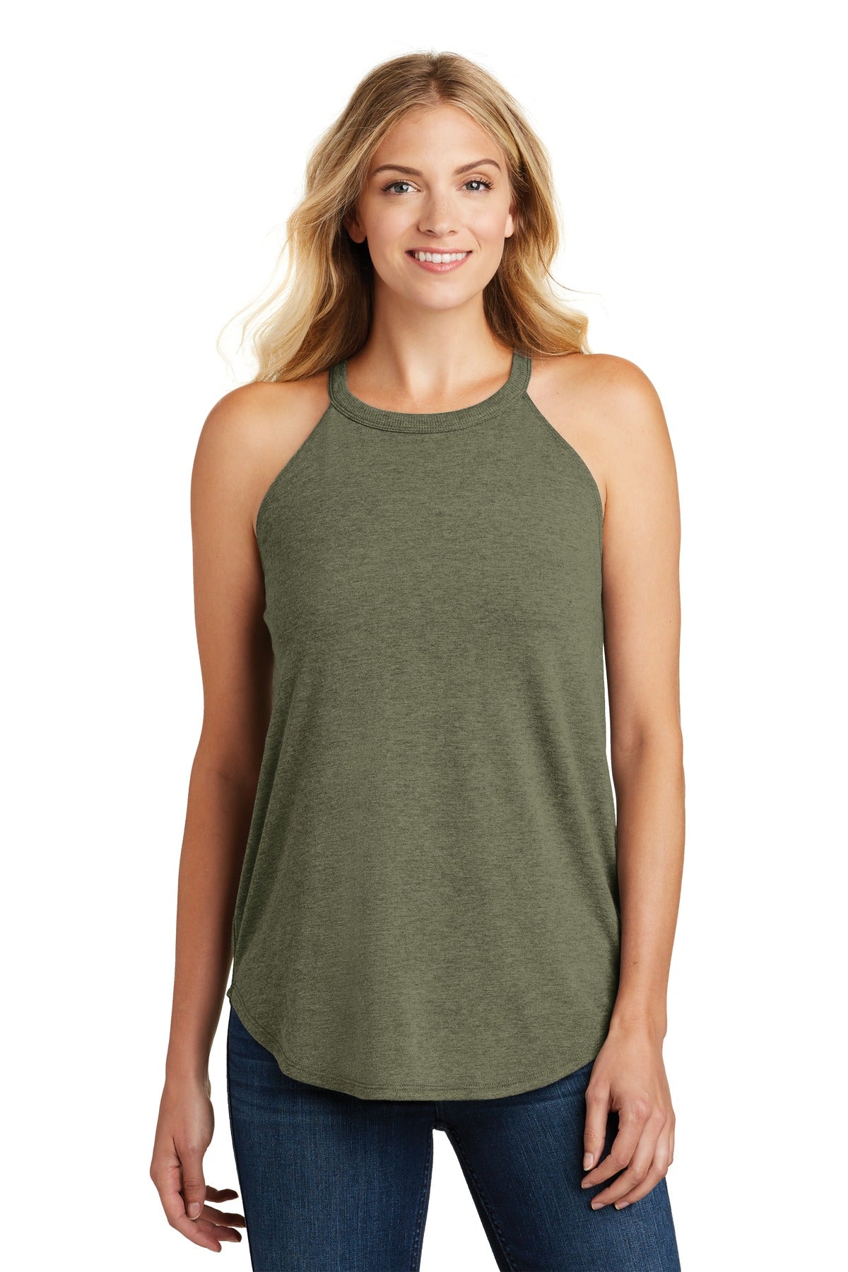 District ® Women's Perfect Tri ® Rocker Tank. DT137L - District DT137L T-Shirts District Military Green Frost XS