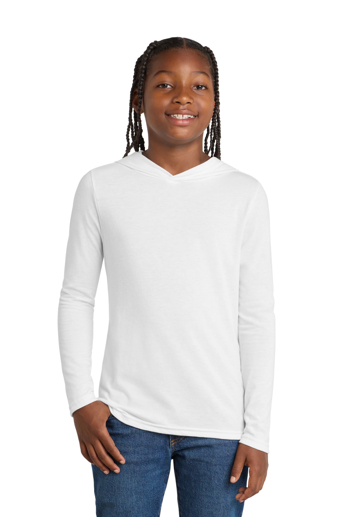 District ® Youth Perfect Tri ® Long Sleeve Hoodie DT139Y - District DT139Y