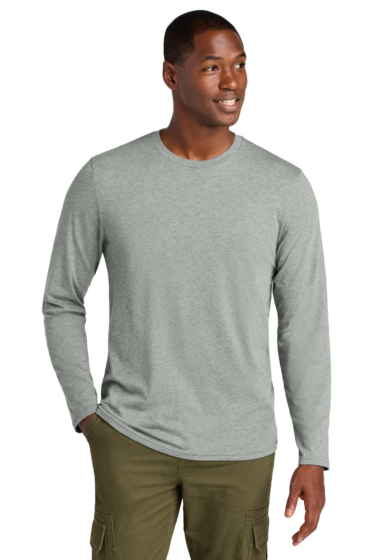 District DT185 Perfect Weight CVC Long Sleeve Tee