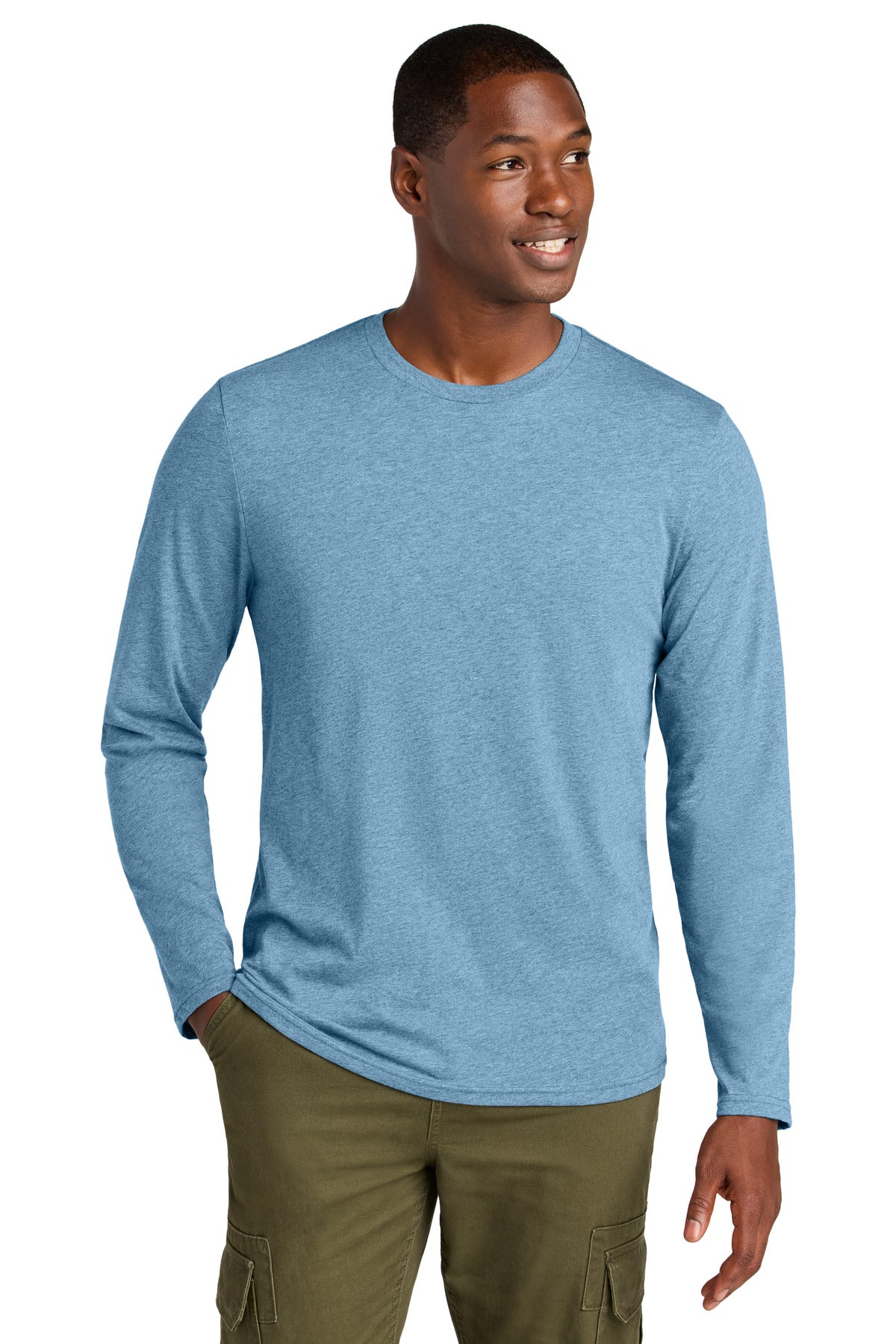 District DT185 Perfect Weight CVC Long Sleeve Tee