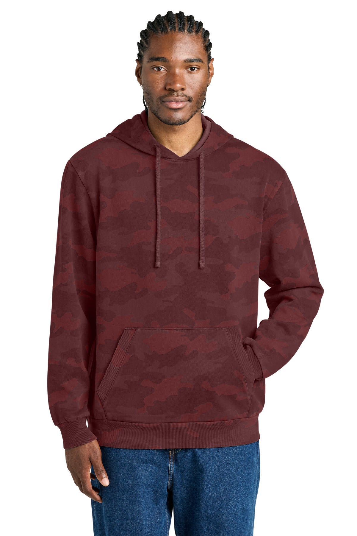 District Wash ™ Camo Fleece Hoodie DT2200C - District DT2200C