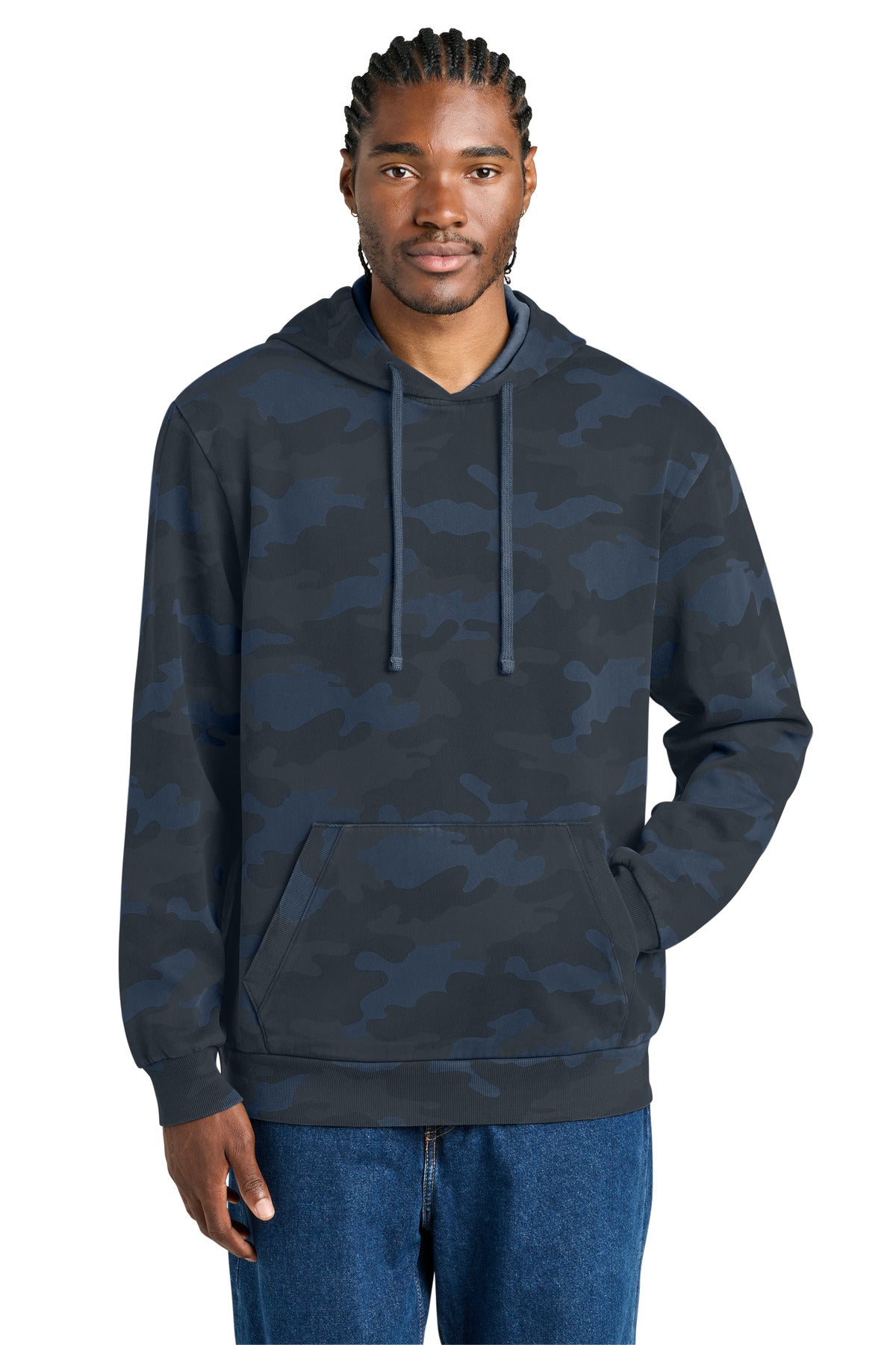 District Wash ™ Camo Fleece Hoodie DT2200C - District DT2200C