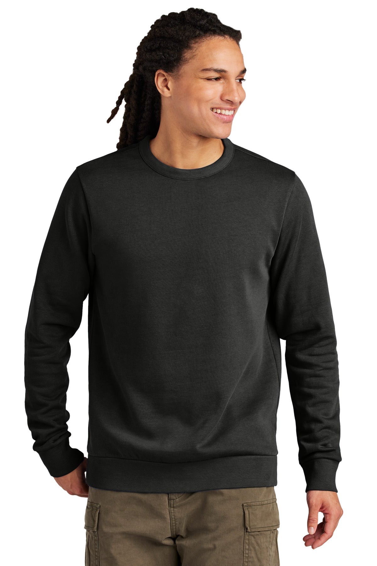 District DT2204 Wash Fleece Crewneck Sweatshirt