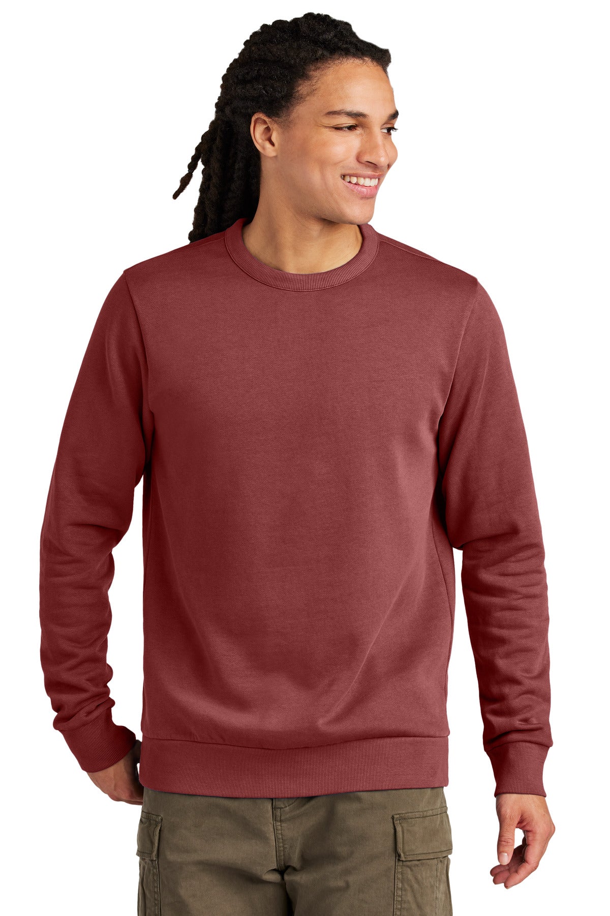 District DT2204 Wash Fleece Crewneck Sweatshirt