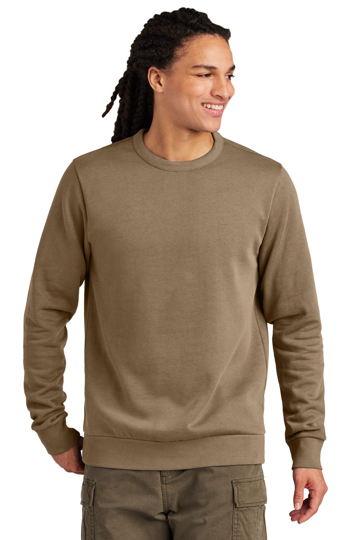 District DT2204 Wash Fleece Crewneck Sweatshirt