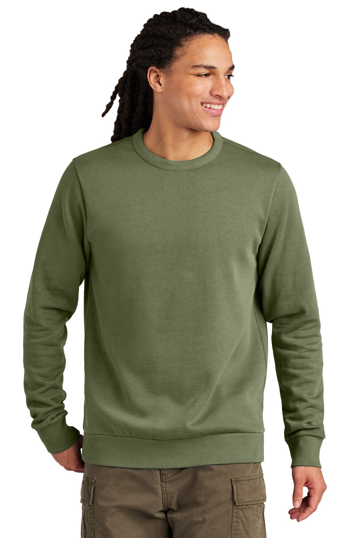 District DT2204 Wash Fleece Crewneck Sweatshirt