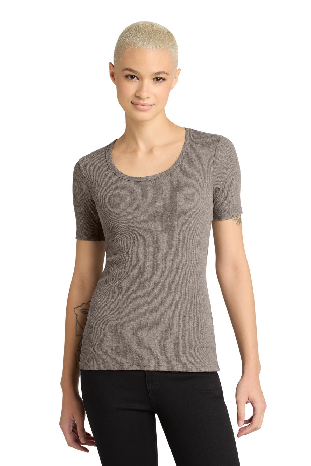 District ® Women's V.I.T. ™ Rib Scoop Neck Tee DT6020 - District DT6020