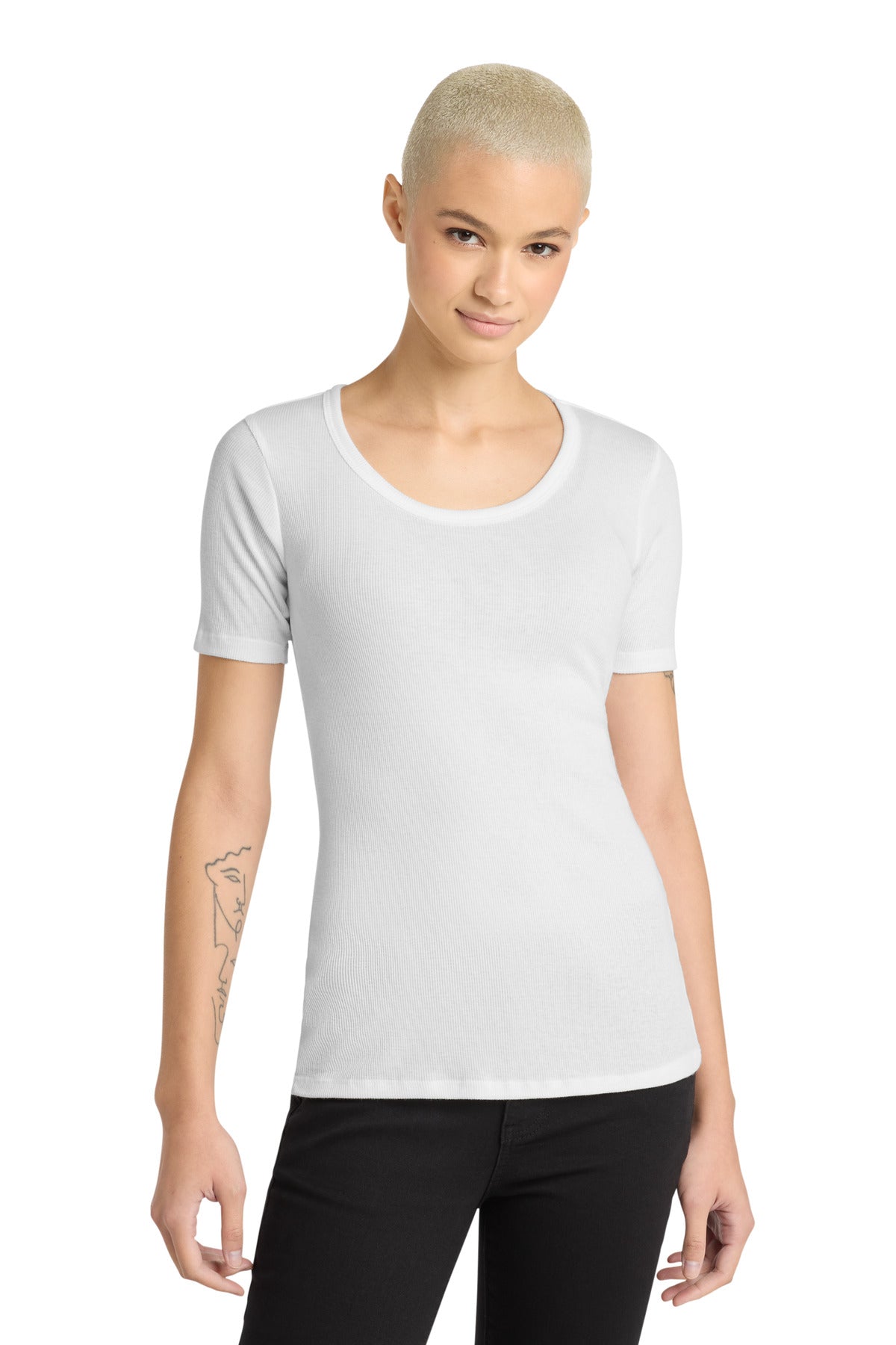 District ® Women's V.I.T. ™ Rib Scoop Neck Tee DT6020 - District DT6020
