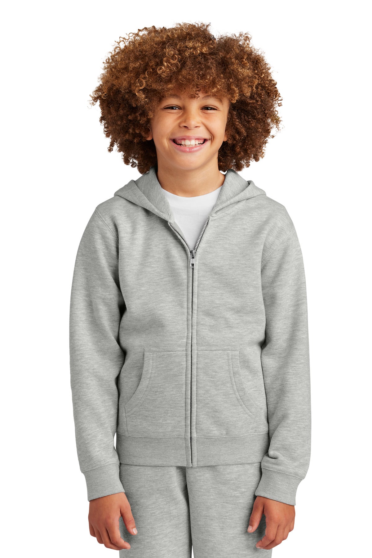 District ® Youth V.I.T. ™ Fleece Full-Zip Hoodie DT6102Y - District DT6102Y