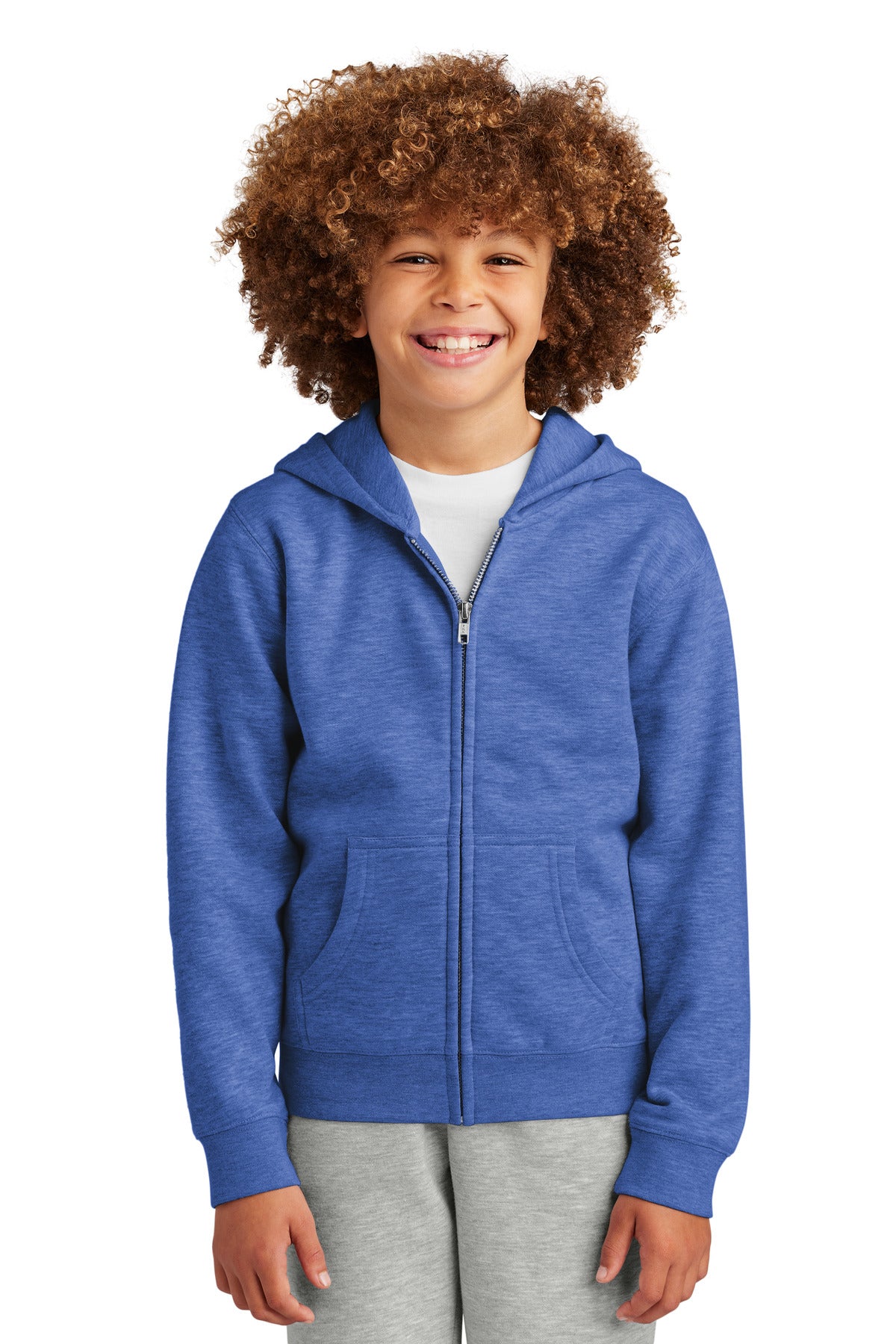 District ® Youth V.I.T. ™ Fleece Full-Zip Hoodie DT6102Y - District DT6102Y