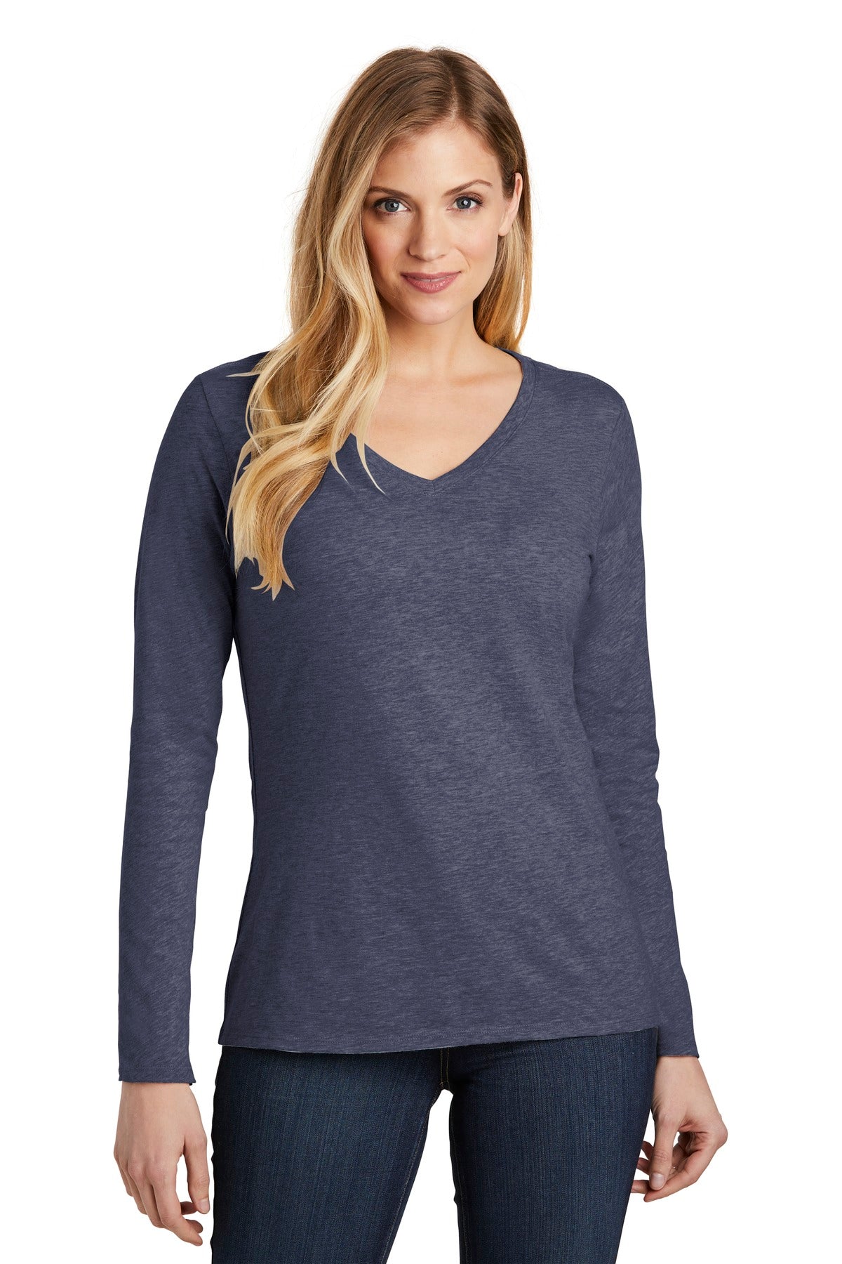 District ® Women's Very Important Tee ® Long Sleeve V-Neck. DT6201 - District DT6201