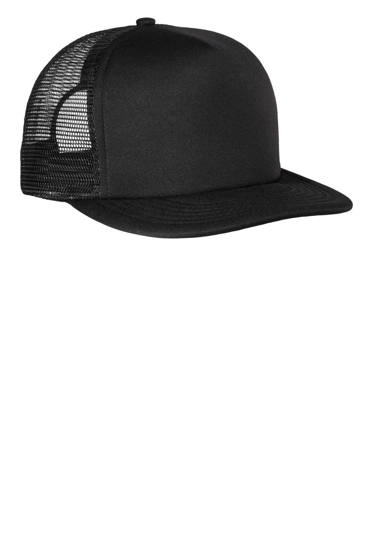 District ® Flat Bill Snapback Trucker Cap. DT624 - District DT624