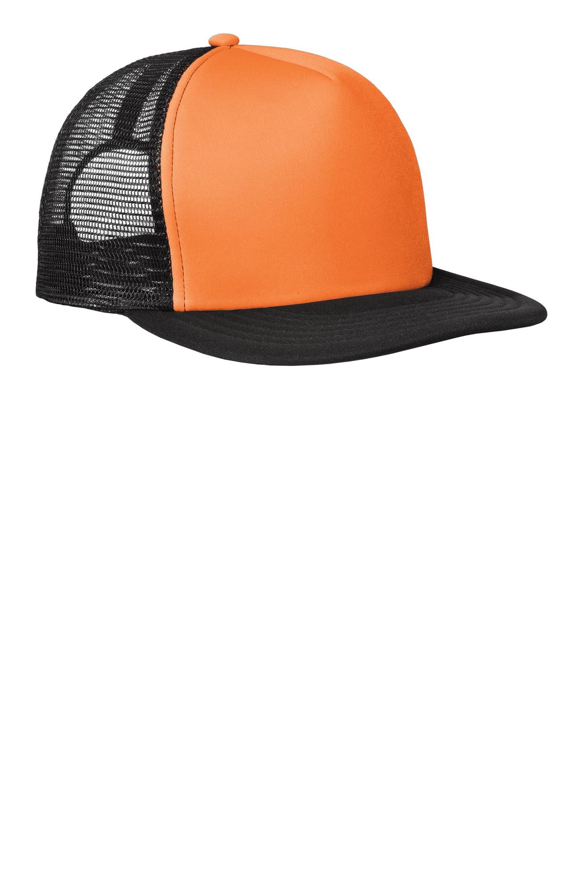 District ® Flat Bill Snapback Trucker Cap. DT624 - District DT624