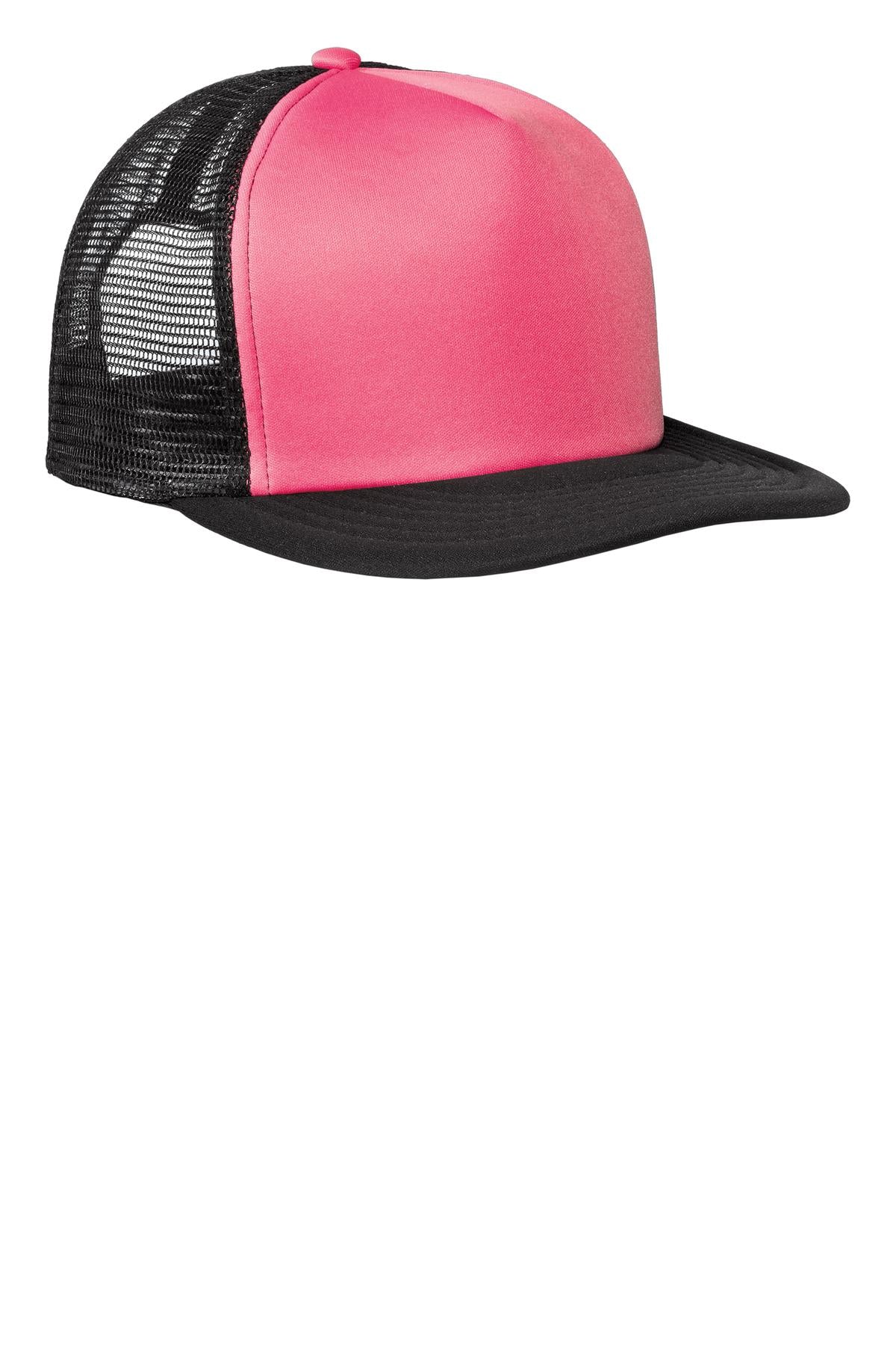 District ® Flat Bill Snapback Trucker Cap. DT624 - District DT624