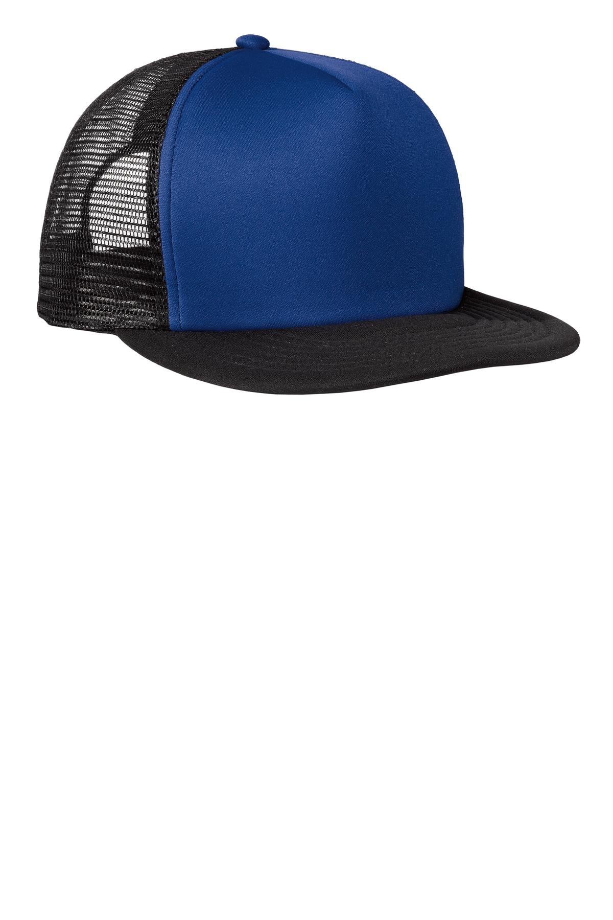 District ® Flat Bill Snapback Trucker Cap. DT624 - District DT624