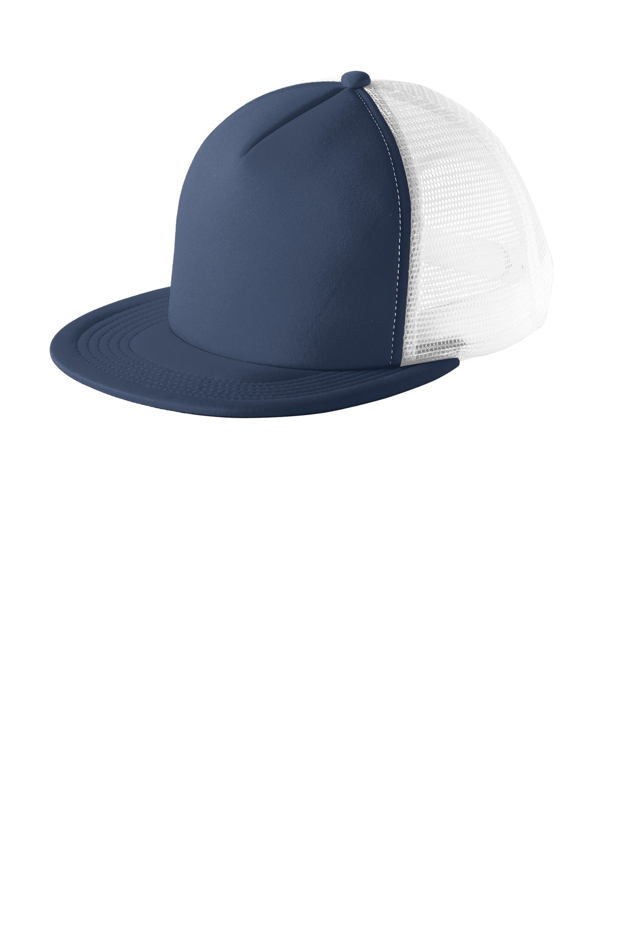District ® Flat Bill Snapback Trucker Cap. DT624 - District DT624