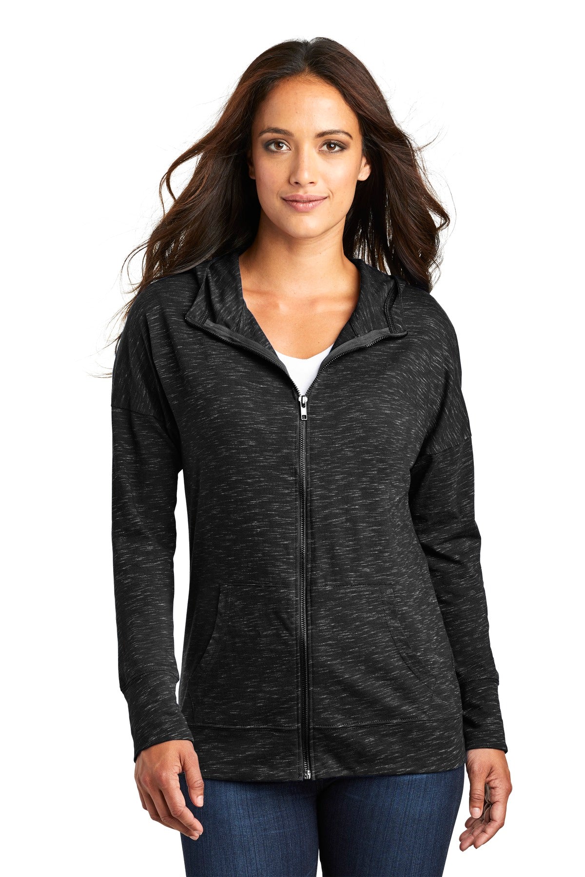 District ® Women's Medal Full-Zip Hoodie. DT665 - District DT665