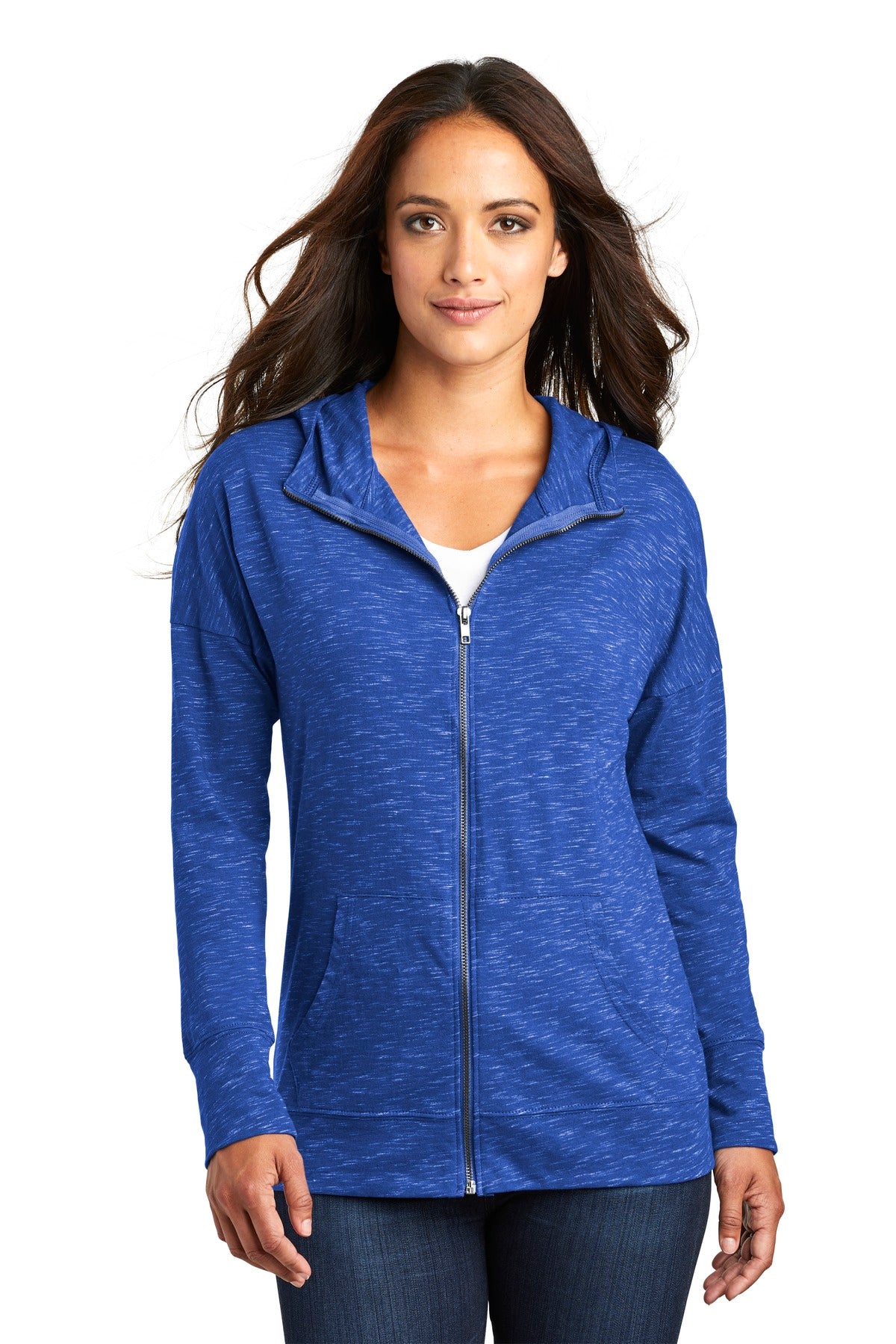 District ® Women's Medal Full-Zip Hoodie. DT665 - District DT665