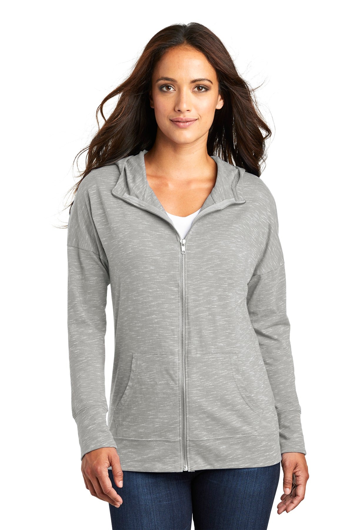 District ® Women's Medal Full-Zip Hoodie. DT665 - District DT665
