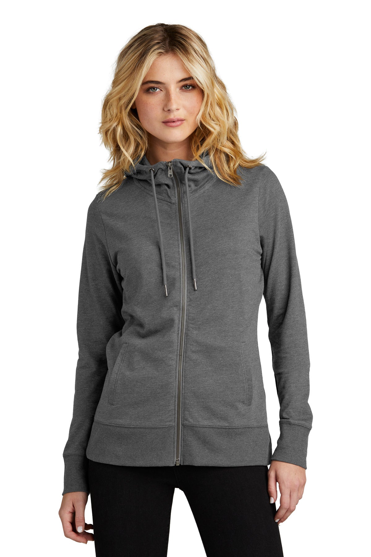 District ® Women's Featherweight French Terry ™ Full-Zip Hoodie DT673 - District DT673