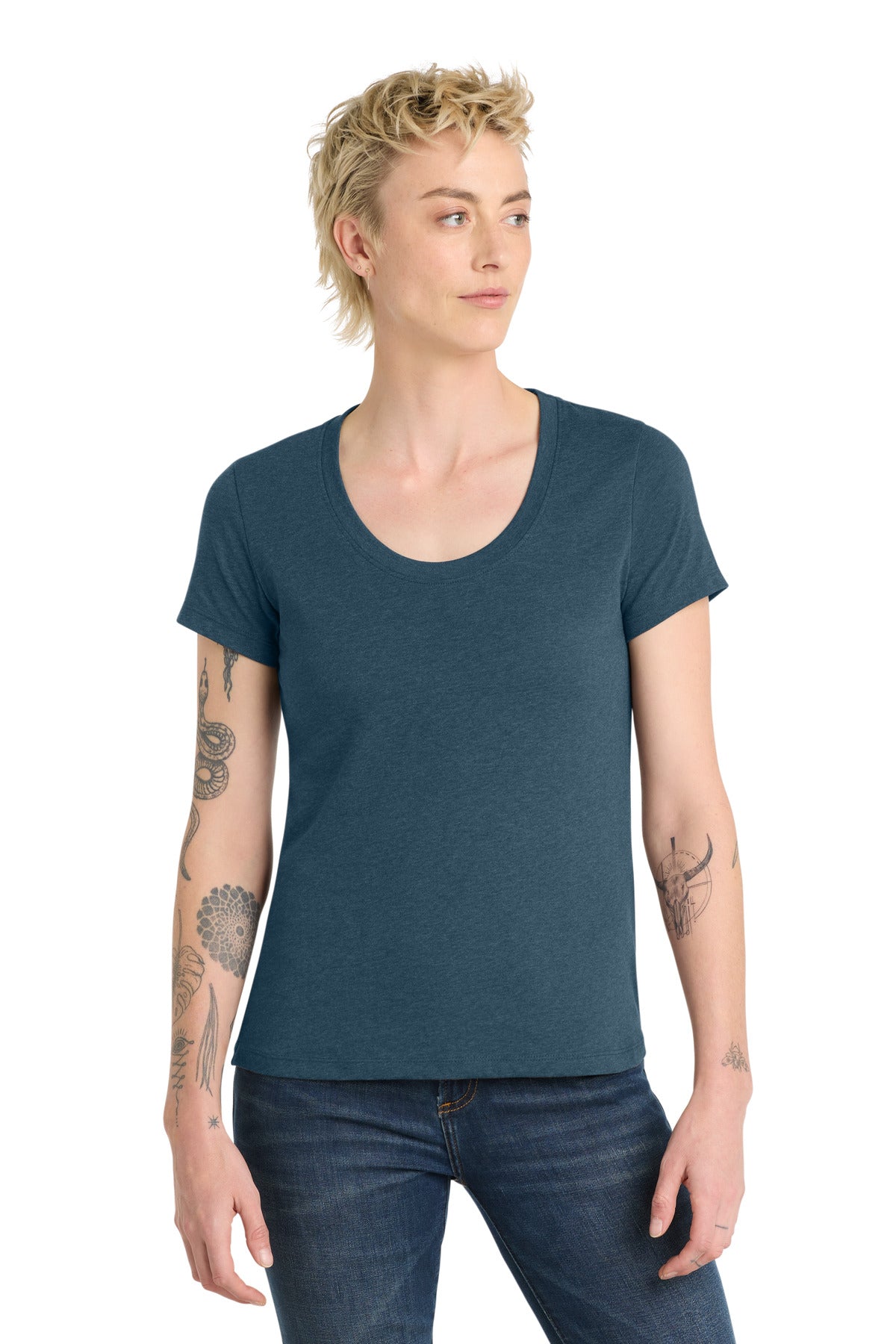 District ® Women's Flex Scoop Neck Tee DT7501 - District DT7501