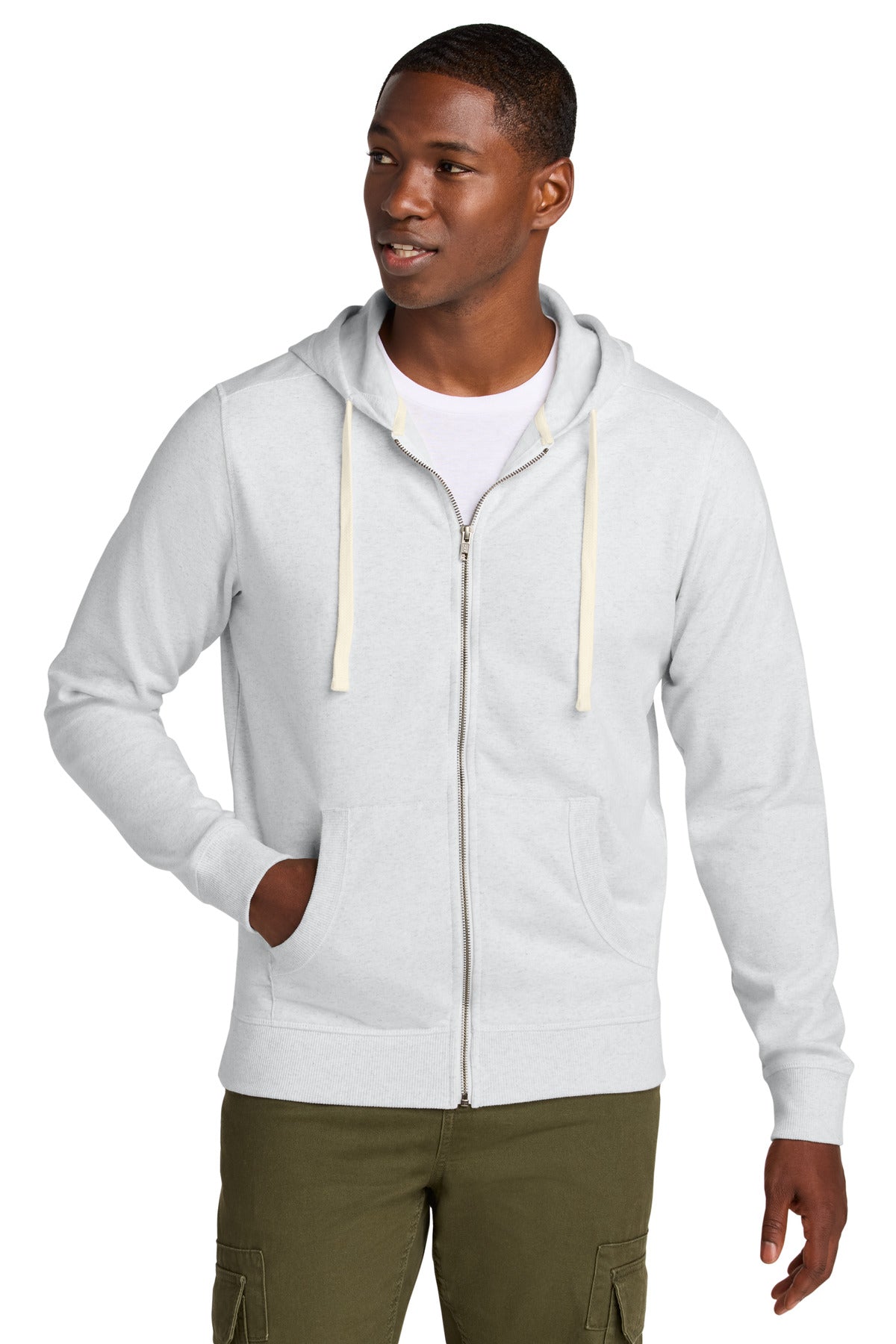 District DT8102 Re-Fleece Full-Zip Hoodie