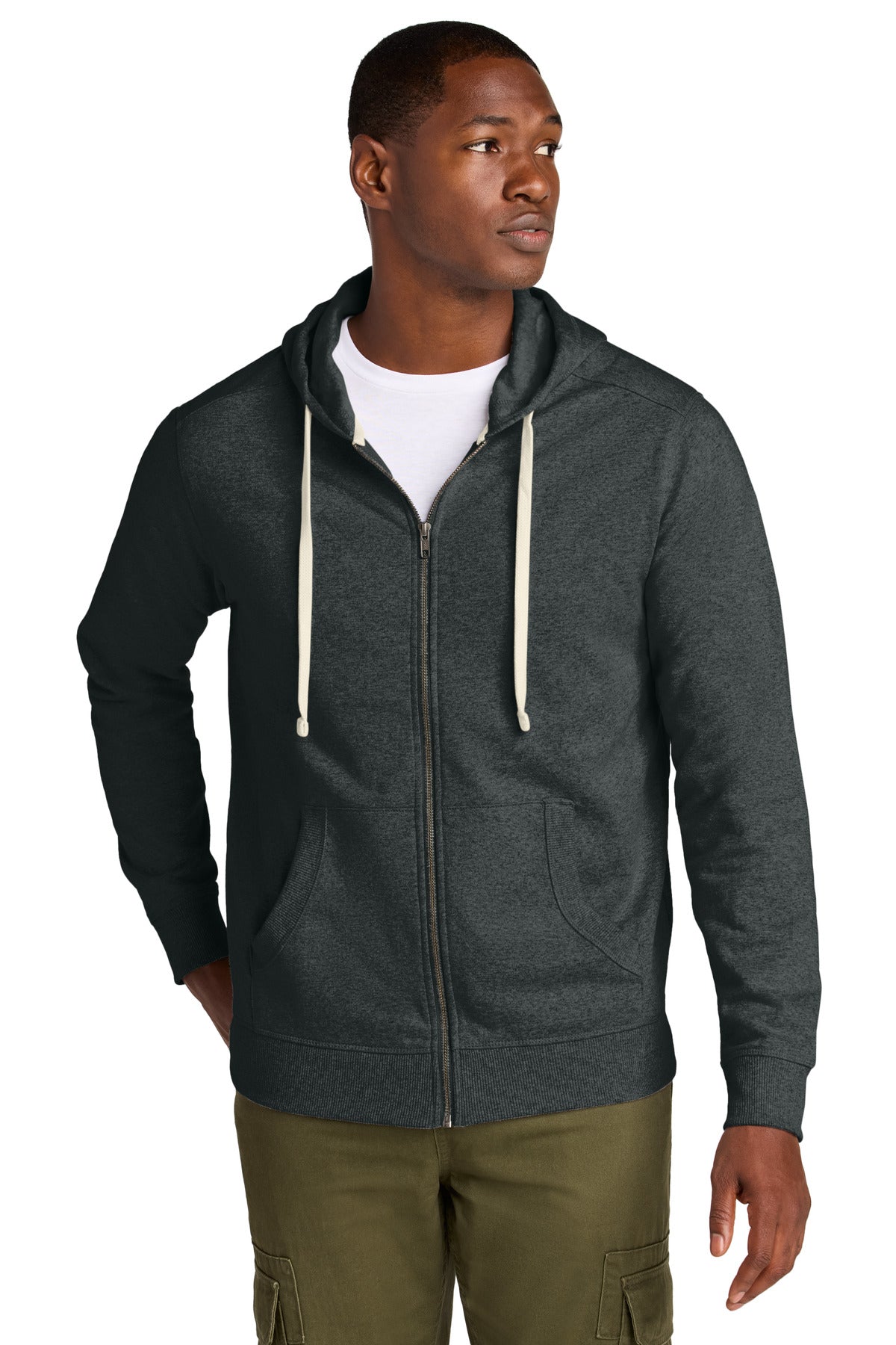 District DT8102 Re-Fleece Full-Zip Hoodie