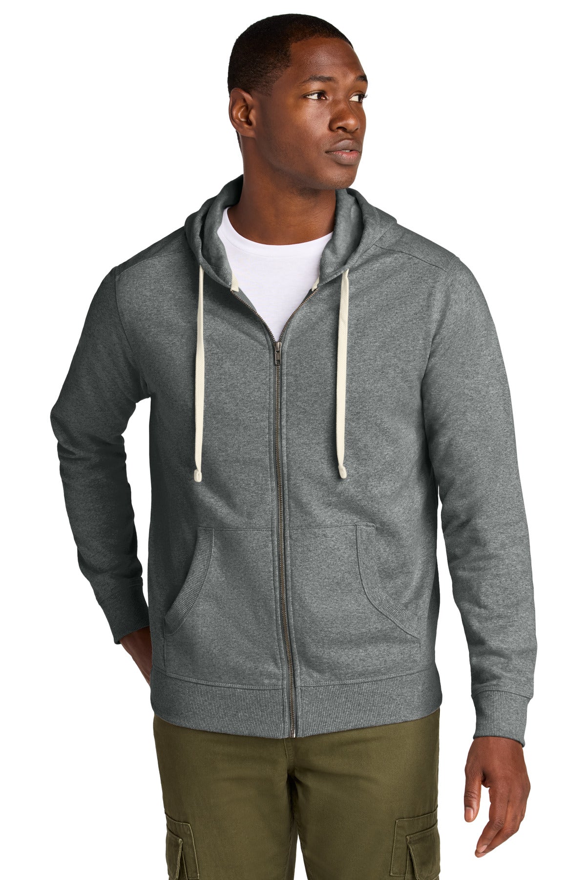 District DT8102 Re-Fleece Full-Zip Hoodie