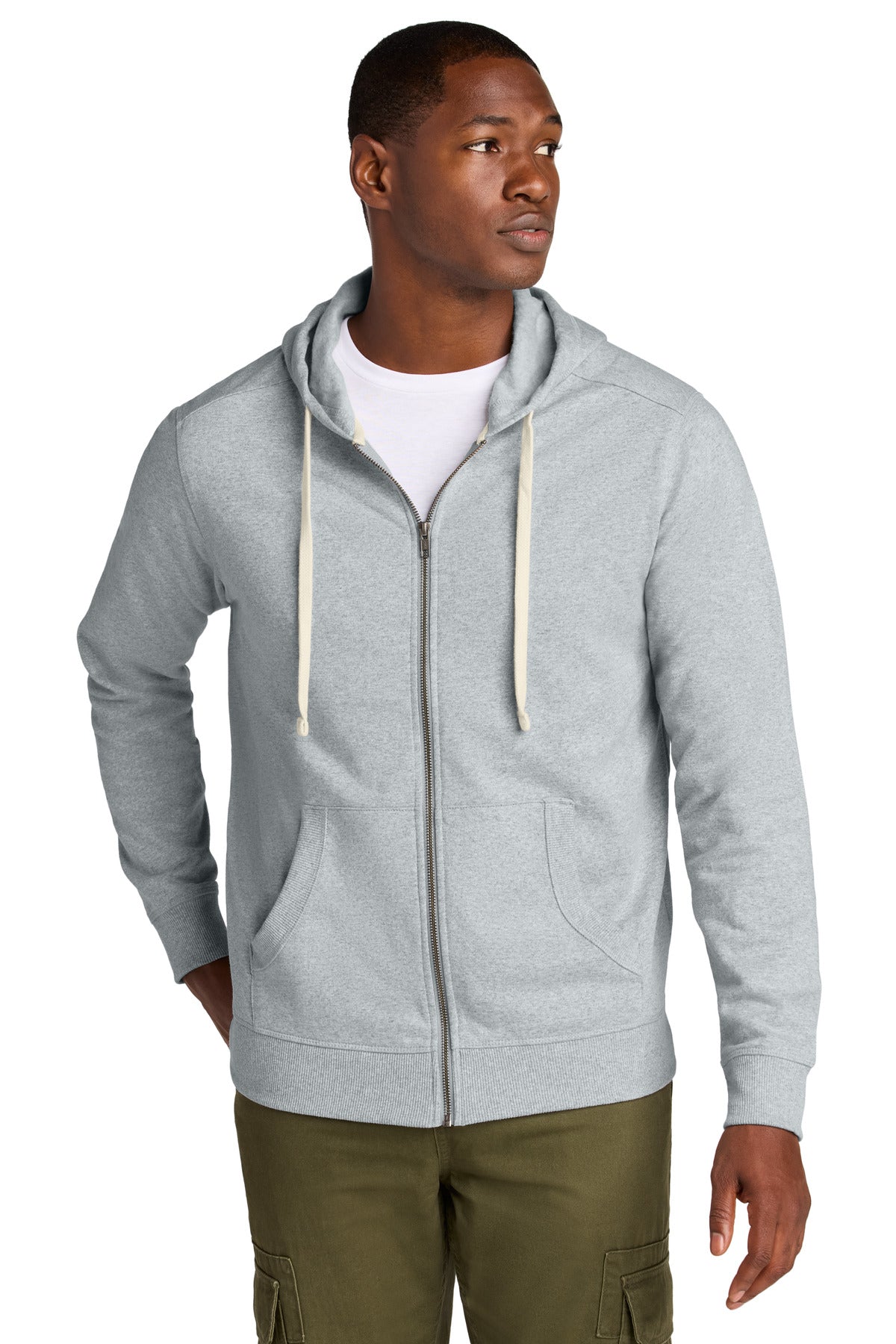 District DT8102 Re-Fleece Full-Zip Hoodie