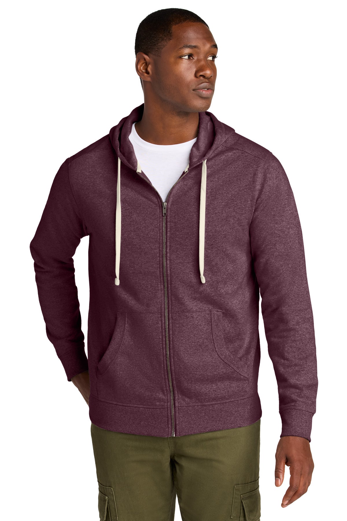 District DT8102 Re-Fleece Full-Zip Hoodie