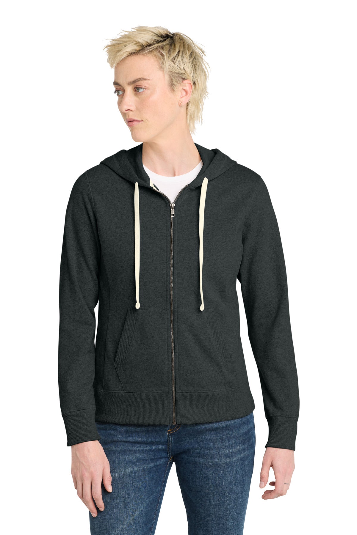 District ® Women's Re-Fleece ™ Full-Zip Hoodie DT8103 - District DT8103