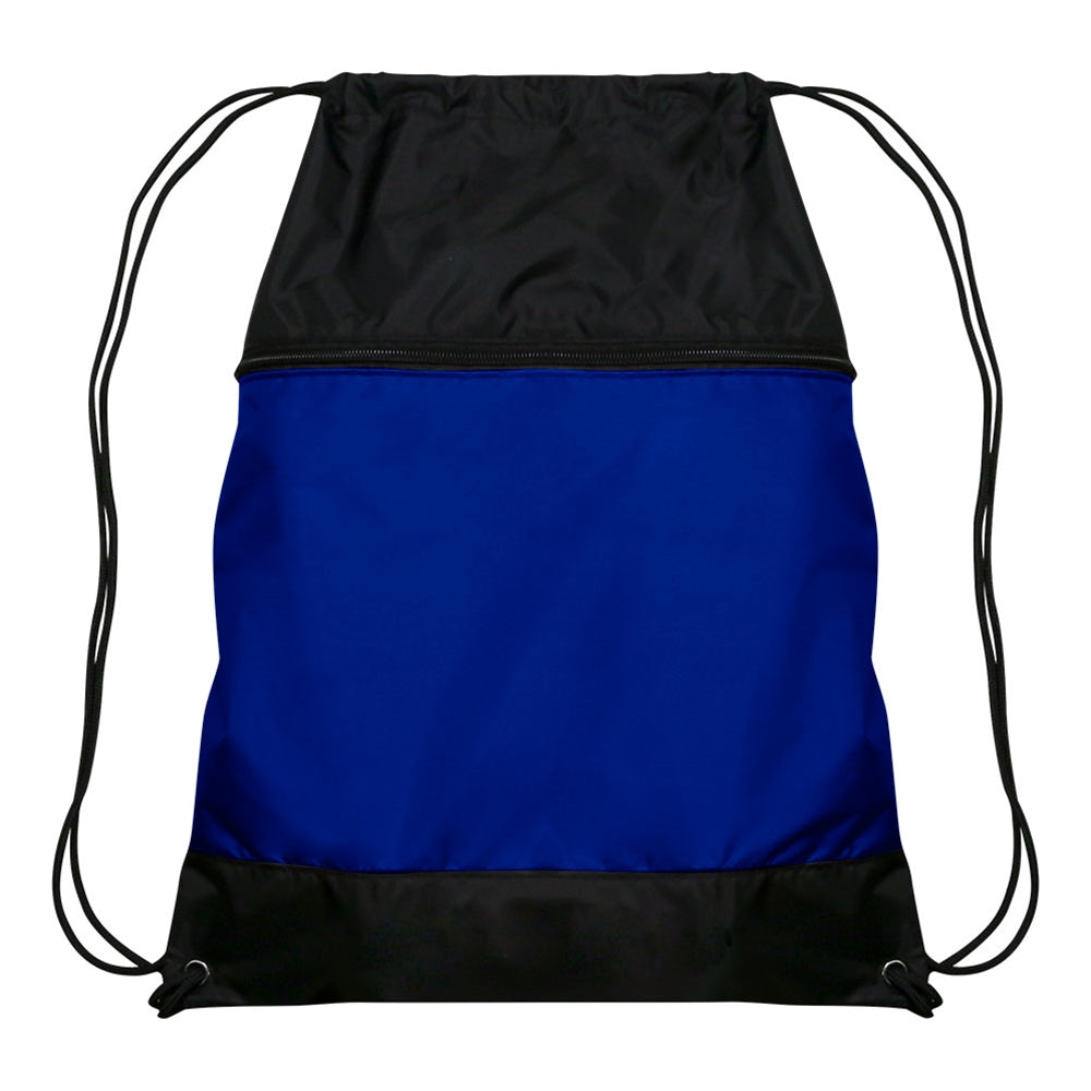 Champro Drawstring Bag w/Zipper Pocket | Champro E73- Champro BLACK Standard